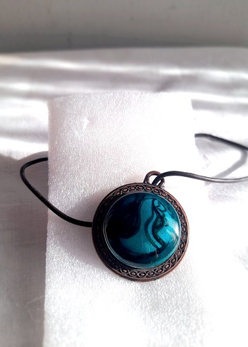 İznik Çini Porselen Kolye Ucu - Görsel 13