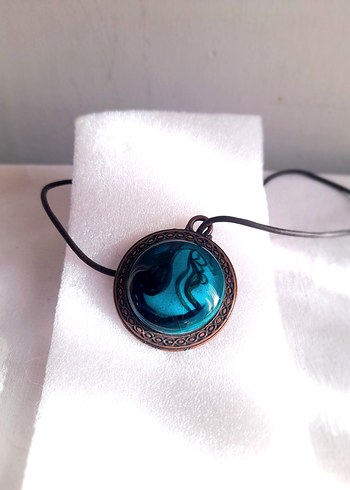 İznik Çini Porselen Kolye Ucu - Görsel 12