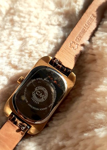 Vintage Tchibo Marka Çift dolara Deri kayışlı Kadın kol Saati - Görsel 10