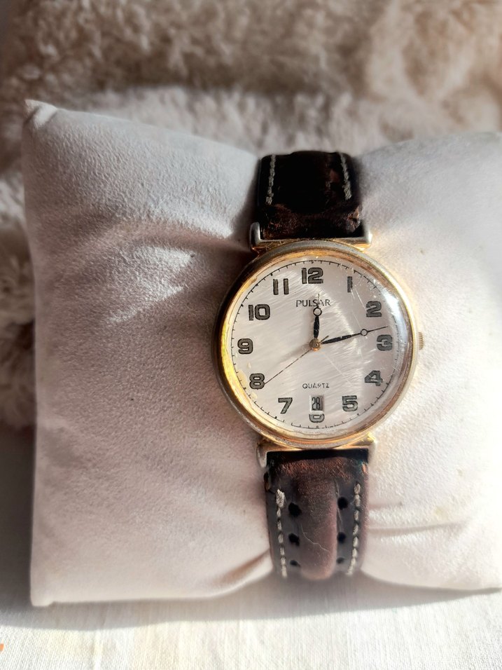 Vintage 90 lar Pulsar Marka Deri Kayışlı Kol Saati - Görsel 3