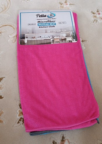 Mavi Pastel Mikrofiber Mutfak Bezi - Görsel 2