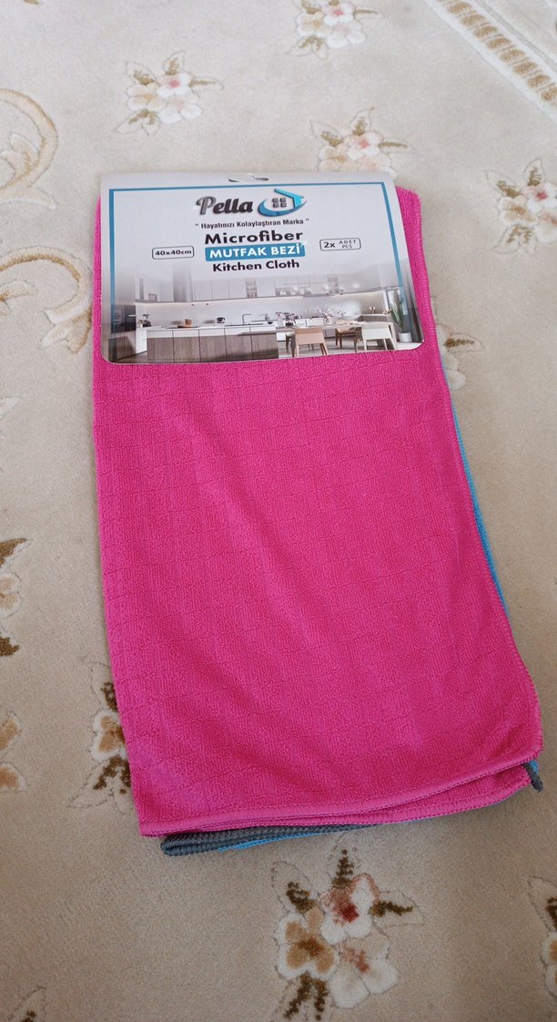 Mavi Pastel Mikrofiber Mutfak Bezi - Görsel 2