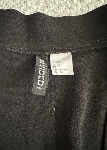 H&M Düğmeli Siyah Midi Salaş Kadın Ceket
