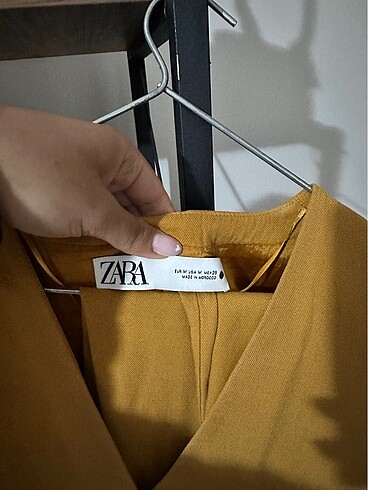m Beden Zara yelek pantolon takım