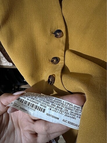 m Beden altın Renk Zara yelek pantolon takım