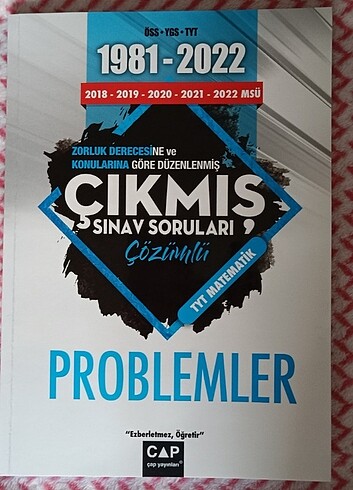 1981-2022 Problemler Çıkmış Sorular 