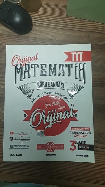 Orijinal matematik TYT matematik soru bankası 