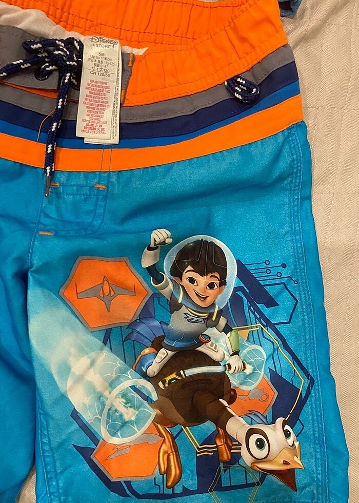 Disney 3'lü Takım şort mayo, üst, havlu - Görsel 3