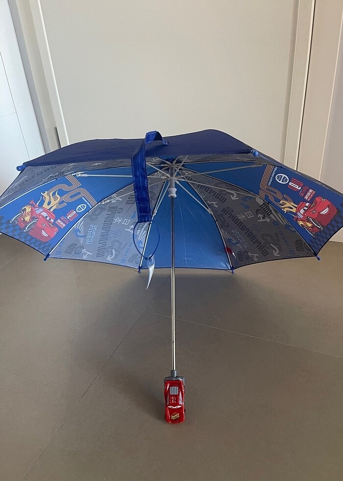 Lightning McQueen arabalı çocuk şemsiye - Görsel 5