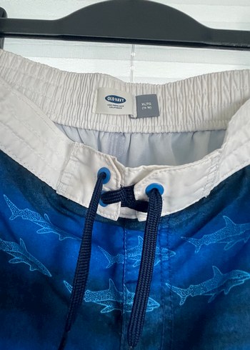 14 yaş Erkek Bağcıklı Mavi Desenli Şort - Görsel 2