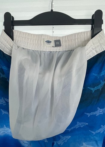 14 yaş Erkek Bağcıklı Mavi Desenli Şort - Görsel 3