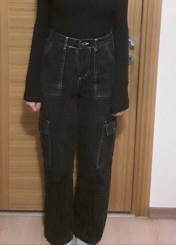 Kargo cep kot pantolon 