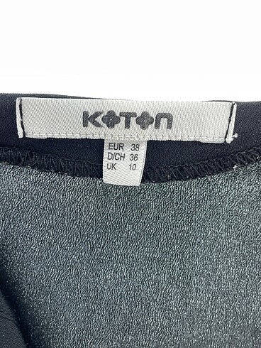 38 Beden siyah Renk Koton Bluz %70 İndirimli.