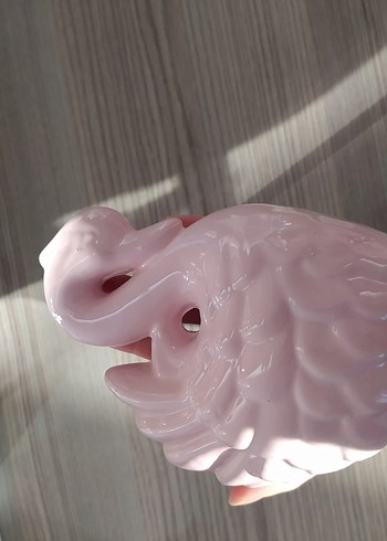 Pastel Pembe Kuğu ve Kuş Biblo Seti - Görsel 3