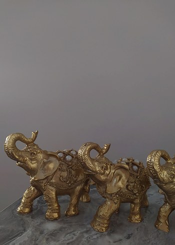 Altın Renkli Parlak Fil Biblosu - Görsel 3