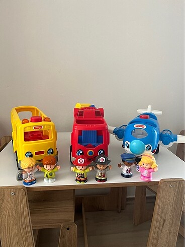 Fisher Price People Okul Otobüsü- İtfaiye- Uçak