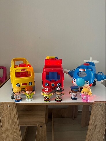 Fisher Price Fisher Price People Okul Otobüsü- İtfaiye- Uçak