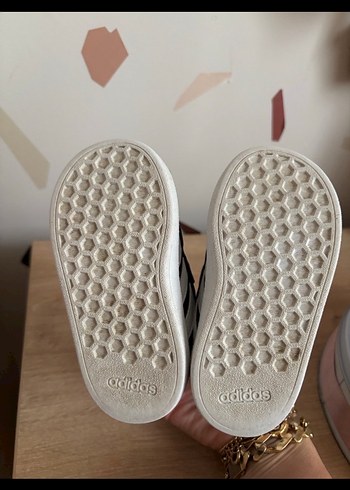 Unisex Çocuk Siyah Çizgili Spor Ayakkabı - Görsel 4