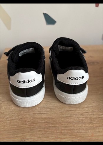 Unisex Çocuk Siyah Çizgili Spor Ayakkabı - Görsel 3