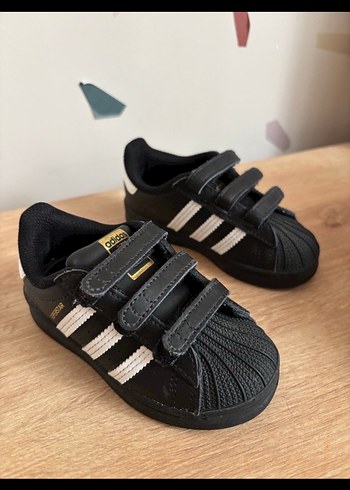 Unisex Çocuk Siyah Adidas Sneakers