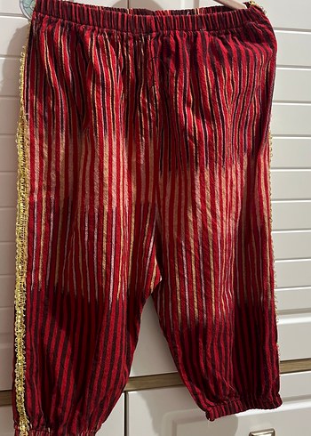 Bordo Nakışlı Bohem Çocuk Kostümü - Görsel 2