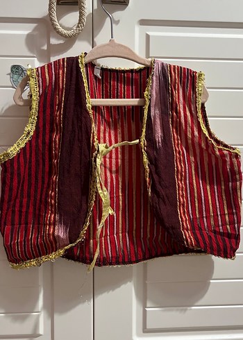 Bordo Nakışlı Bohem Çocuk Kostümü - Görsel 3