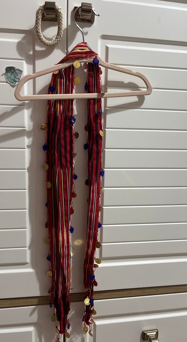 Bordo Nakışlı Bohem Çocuk Kostümü - Görsel 4