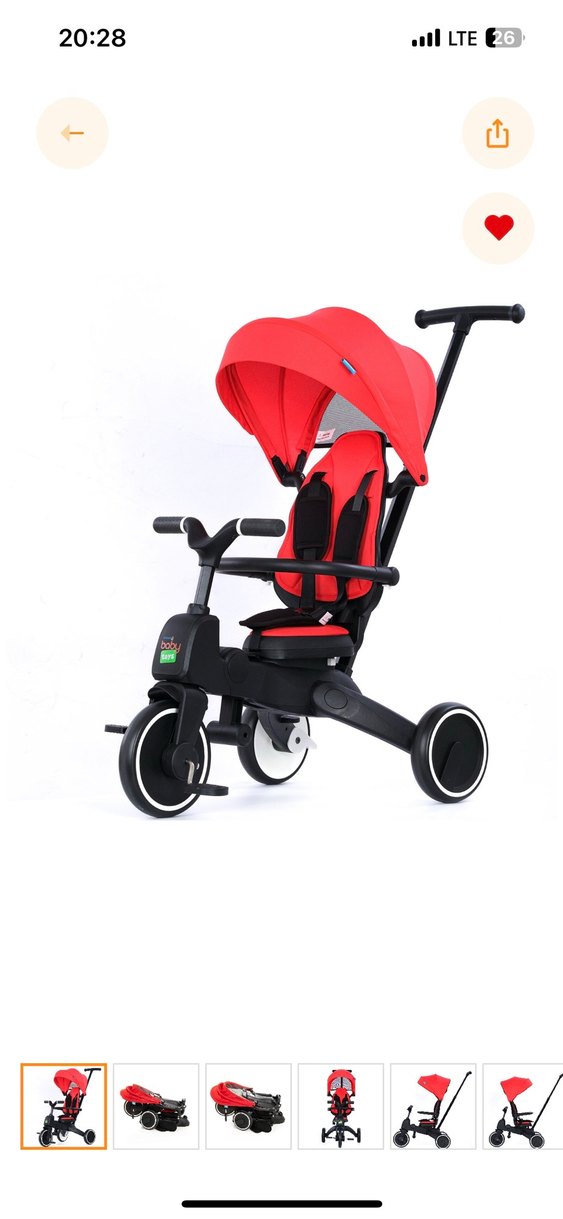 Ebeveyn kontrollü 3 tekerlekli Panda bisiklet - Görsel 5