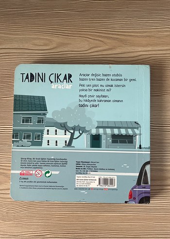 Tak-Cıkar Araçlar Çocuk Kitabı - Görsel 8