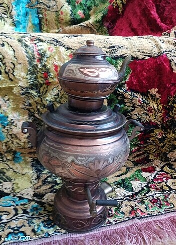 Bakır antika semaver  - Görsel 2