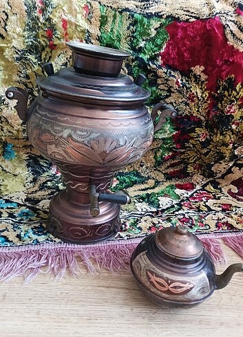 Bakır antika semaver  - Görsel 4