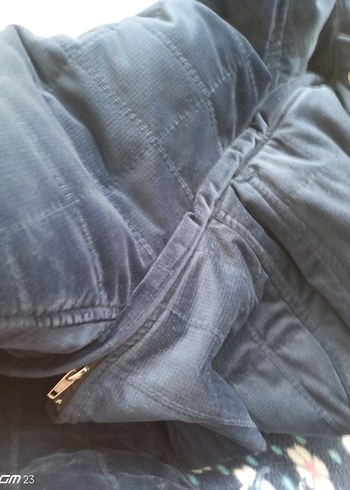 Erkek Lacivert Midi Boy Düğmeli Mont - Görsel 8