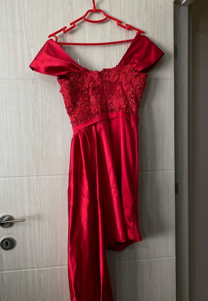 Kırmızı Şık Abiye - Görsel 4