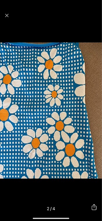 Zara Cicek Desenli Mini Elbise