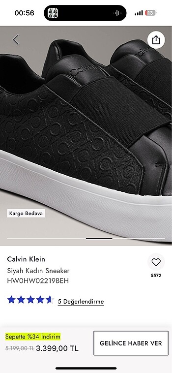 Calvin Klein Calvin klein orijinal ayakkabı