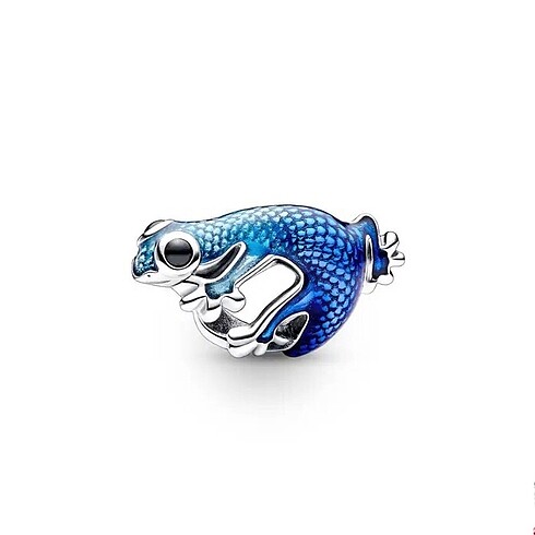 Pandora metalik mavi geko charm