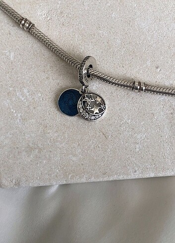 Beden Vintage gökyüzü charm