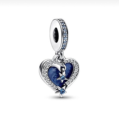 Pandora kayan yıldız kalp charm