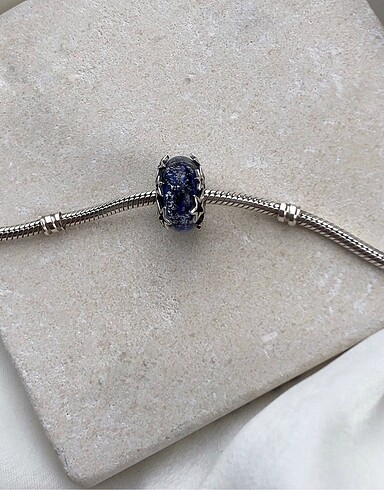 Pandora Gökyüzü murano charm