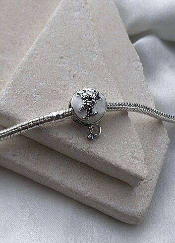  Beden beyaz Renk Disney Mickey ve Minnie mouse charm