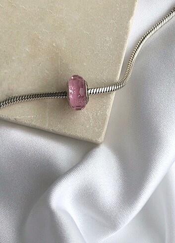 Pandora Pembe murano cam charm