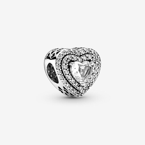 Işıltılı hizalandırılmış kalpler Charm