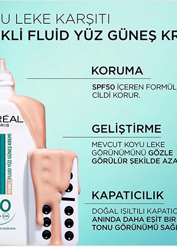 L'Oréal Bright Reveal SPF 50 Yüz Kremi - Görsel 2