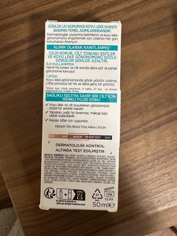 L'Oréal Bright Reveal SPF 50 Yüz Kremi - Görsel 4