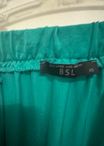 Kadın Turkuaz Uzun Volanlı Etek - Görsel 4