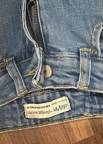 Lacivert Midi Kadın Denim Jean - Görsel 6