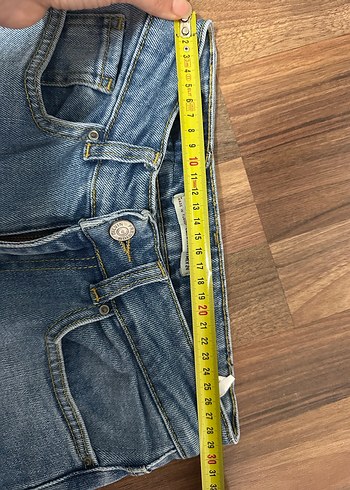 Lacivert Midi Kadın Denim Jean - Görsel 5