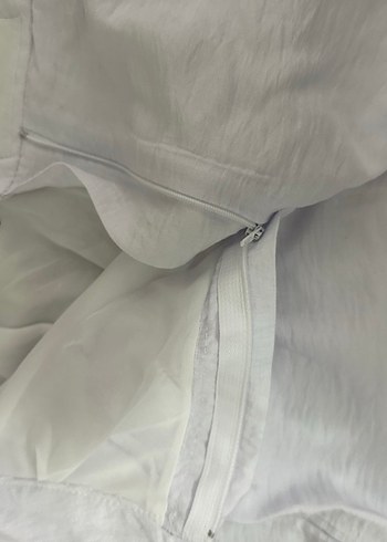 Kadın Beyaz Keten Midi Kumaş Pantolon - Görsel 8