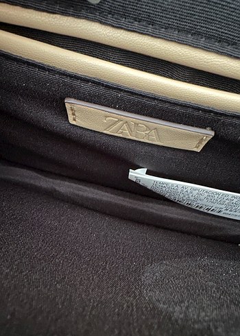 Bej Zincir Detaylı Deri Kadın Çanta - Görsel 7