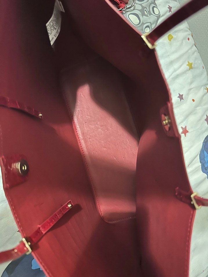 Zara Kırmızı Parlak Yılan Desenli Deri Kadın Çanta - Görsel 2